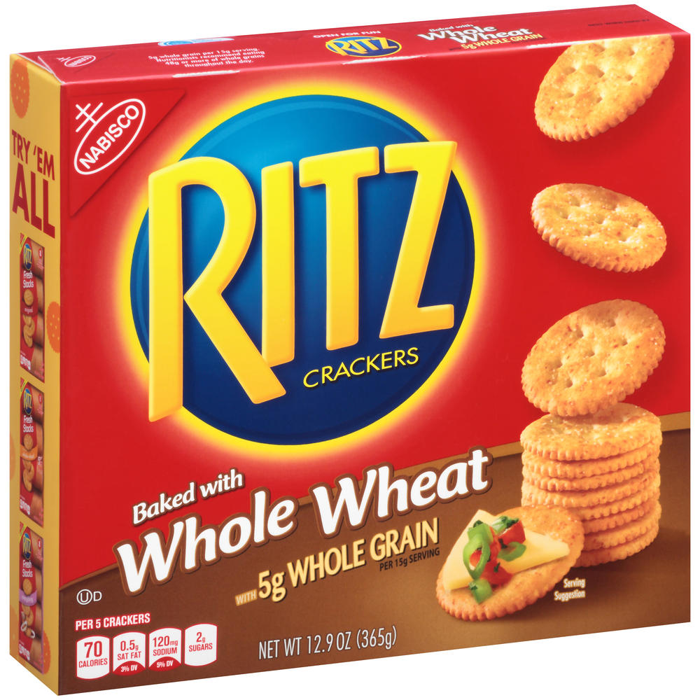 Ritz Crackers Baked with Whole Wheat 12.9 oz. Box