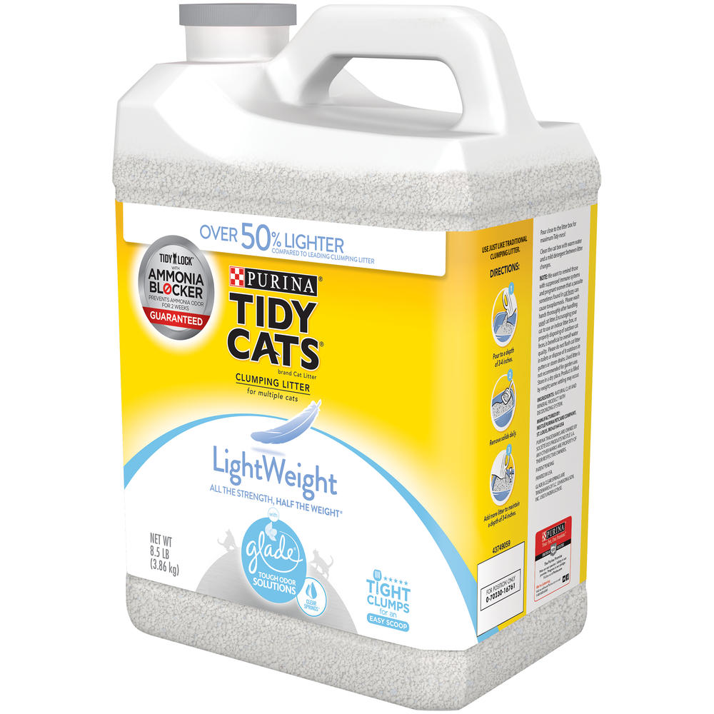 Tidy Cats LightWeight Clumping Cat Litter with Glade Tough Odor