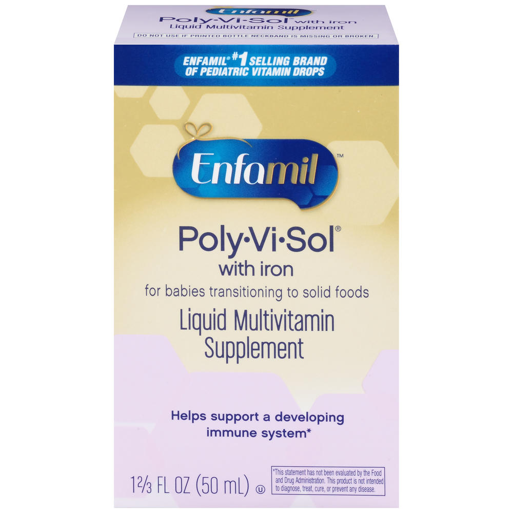 Enfamil PolyViSol Multivitamin Supplement Drops, with Iron, 1.6667 fl