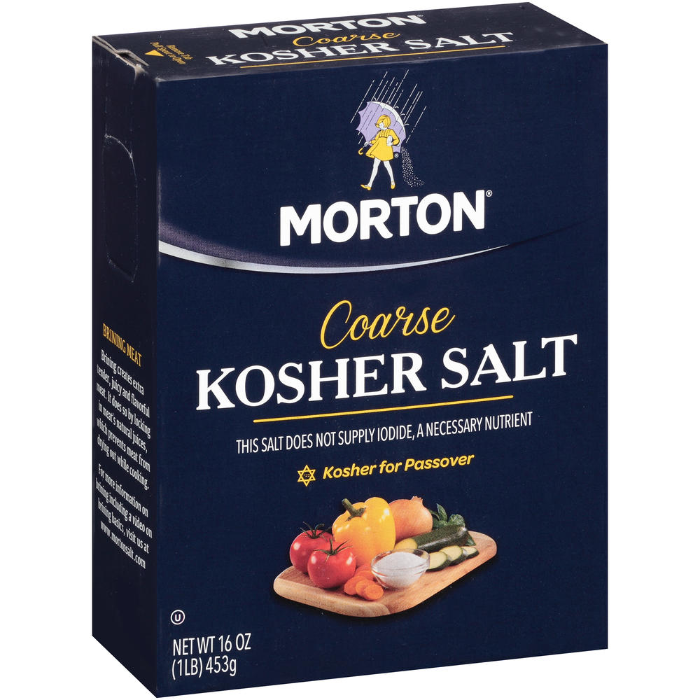 Morton Salt, Kosher, Coarse, 16 oz (1 lb) 453 g