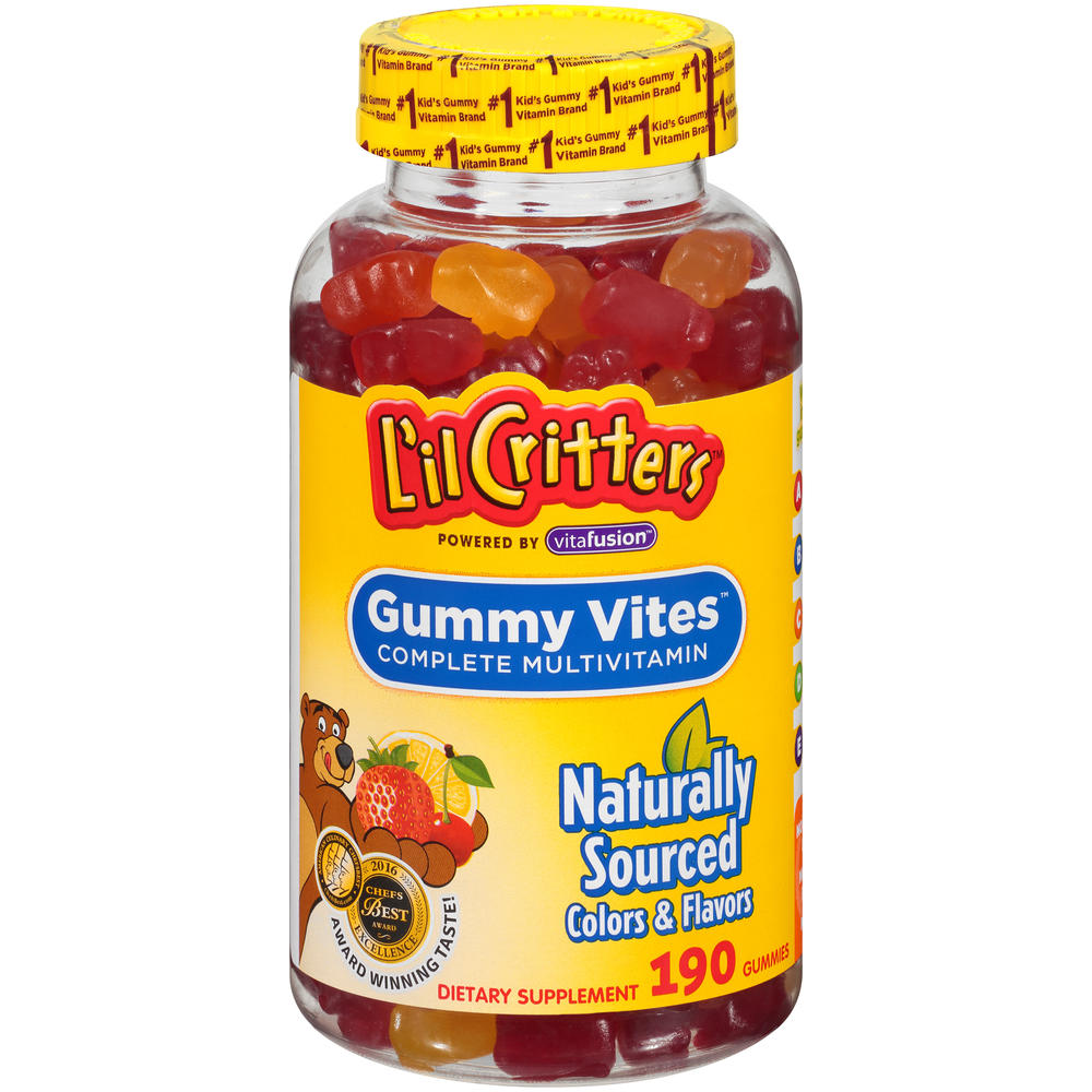 L'il Critters Gummy Vites Multi-Vitamin & Mineral Formula, Gummy Bears, 190 gummy bears