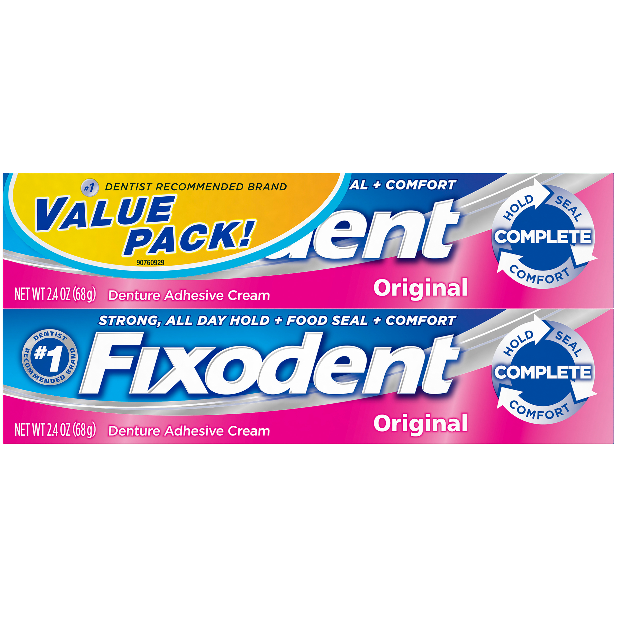 FIXODENT Original Denture Adhesive Cream, 4.8 oz, Size: 4.8 oz. FIXODENT Original Denture Adhesive Cream, 4.8 oz, Size: 4.8 oz.