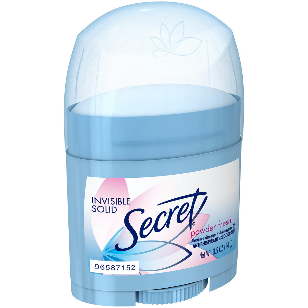 Anti-Perspirant/Deodorant, Invisible Solid, Powder Fresh, 0.5 oz (14 g)