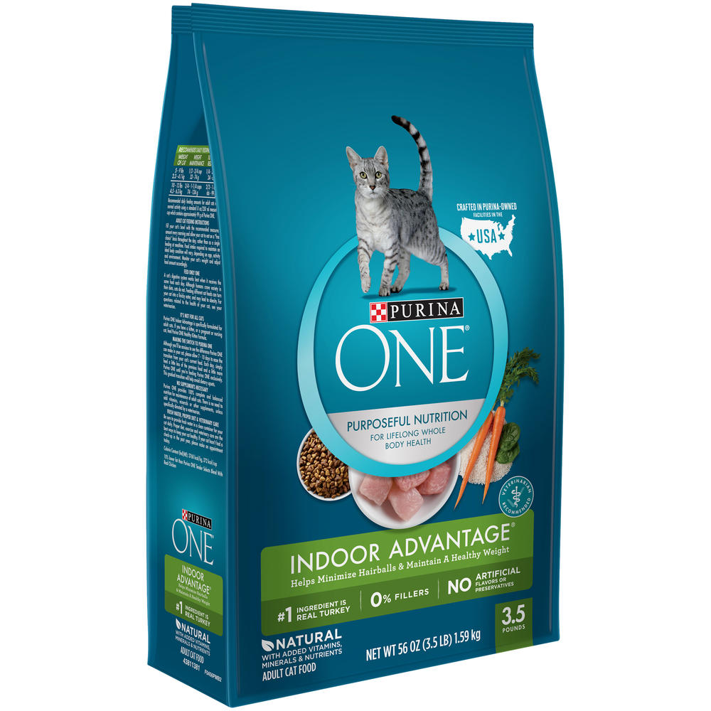 Purina ONE SmartBlend Indoor Advantage Adult Premium Cat Food 3.5 lb. Bag