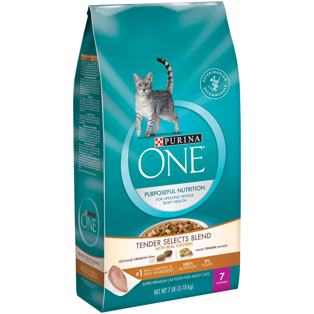 Purina One SmartBlend Chicken & Rice Formula Adult Premium Cat Food 7