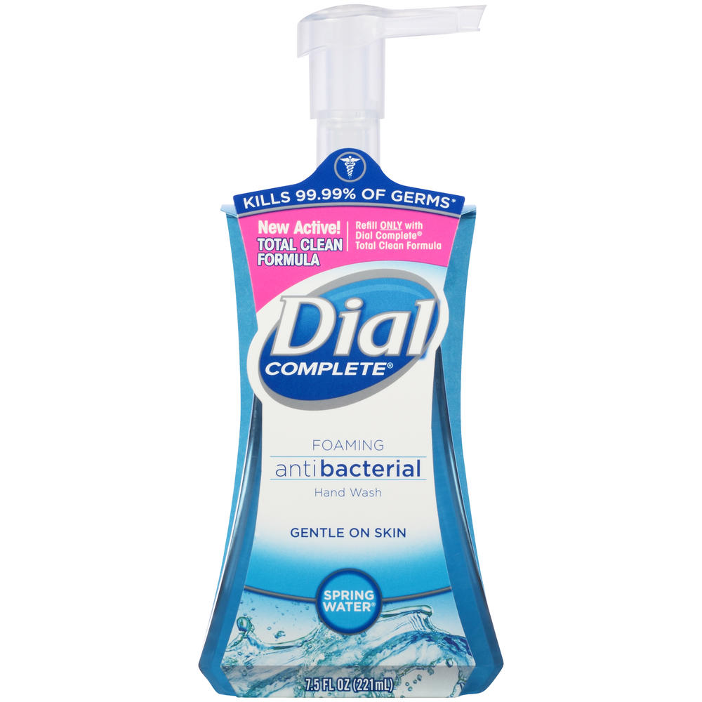 Dial Foaming Antibacterial Hand Wash, Spring water, 7.5 fl oz
