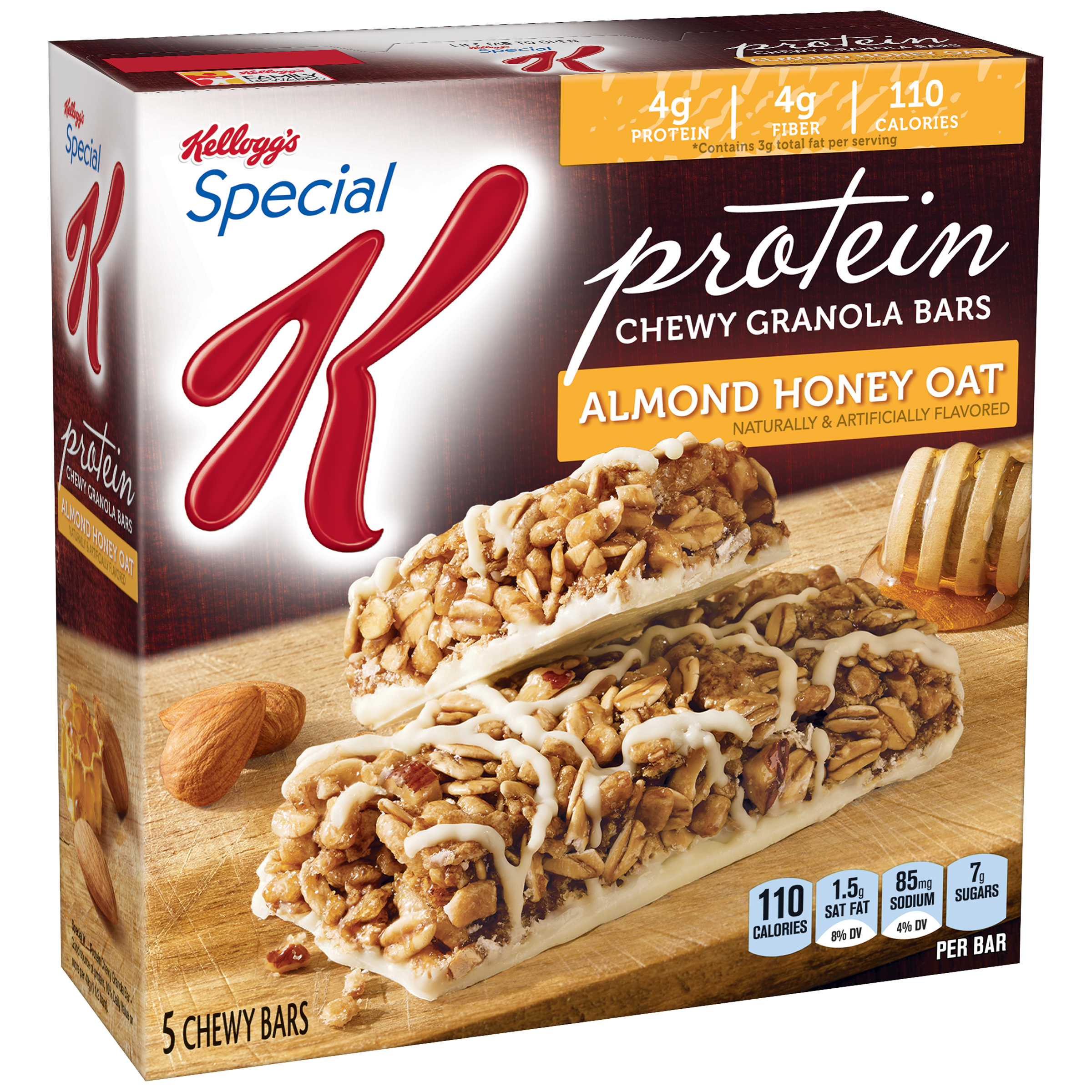 Kellogg's Special K Protein Meal Bar, Honey Almond, 6 - 1.59 oz (45 g) bars [9.5 oz (270 g)]