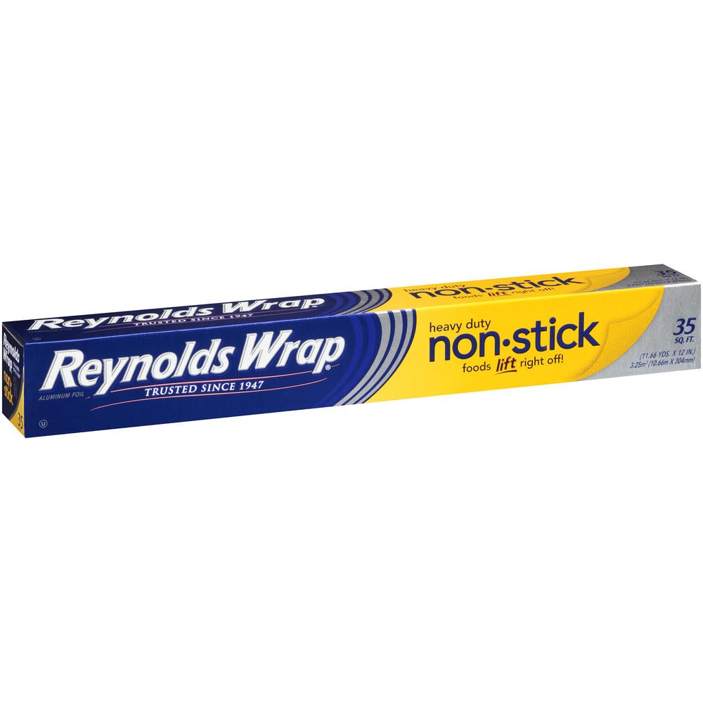 Reynolds Wrap Easy Release Aluminum Foil, Non-Stick, Heavy Strength, 35 Sq Ft, 1 roll