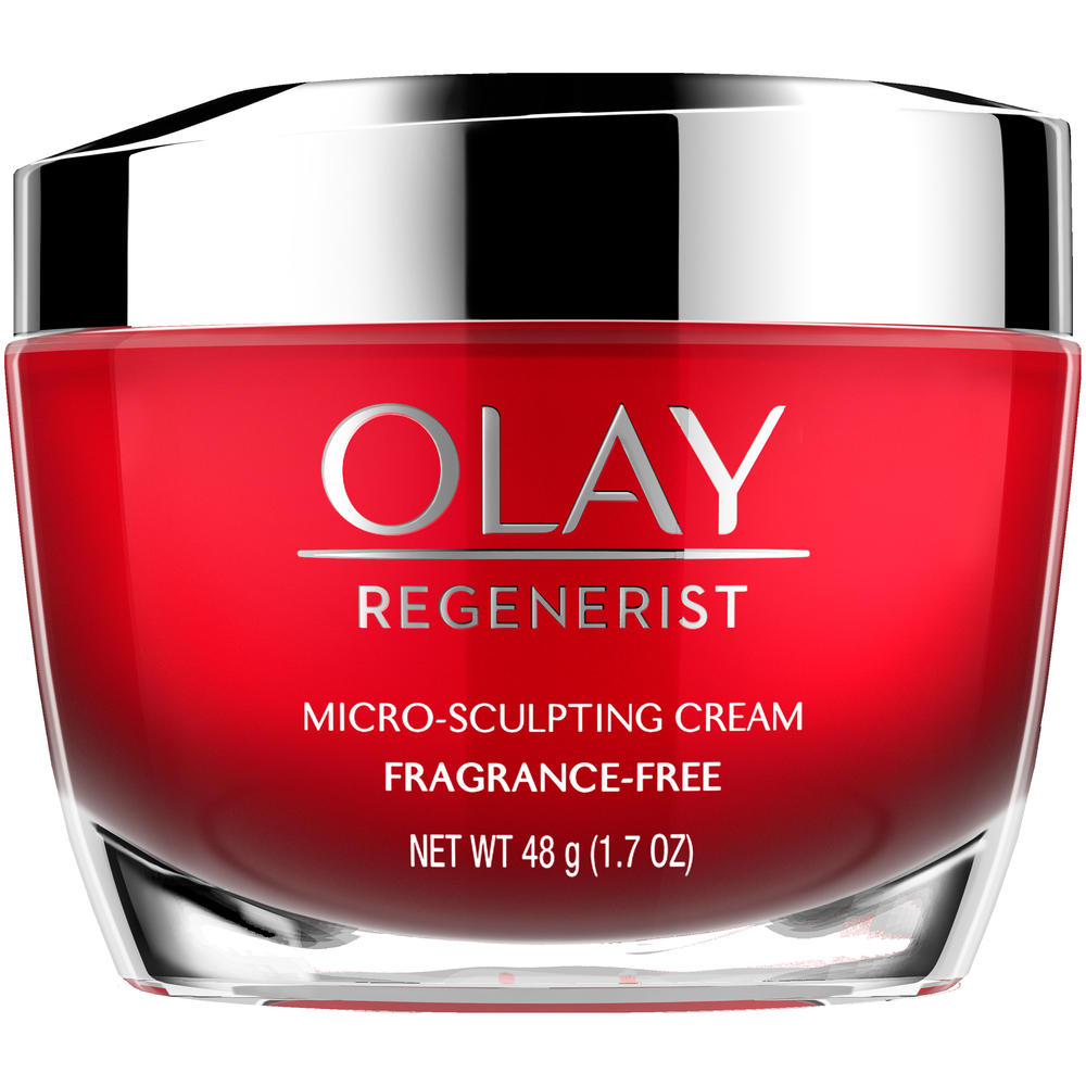 Olay Regenerist Micro-Sculpting Face Cream Moisturizer, Fragrance-Free 1.7 oz.