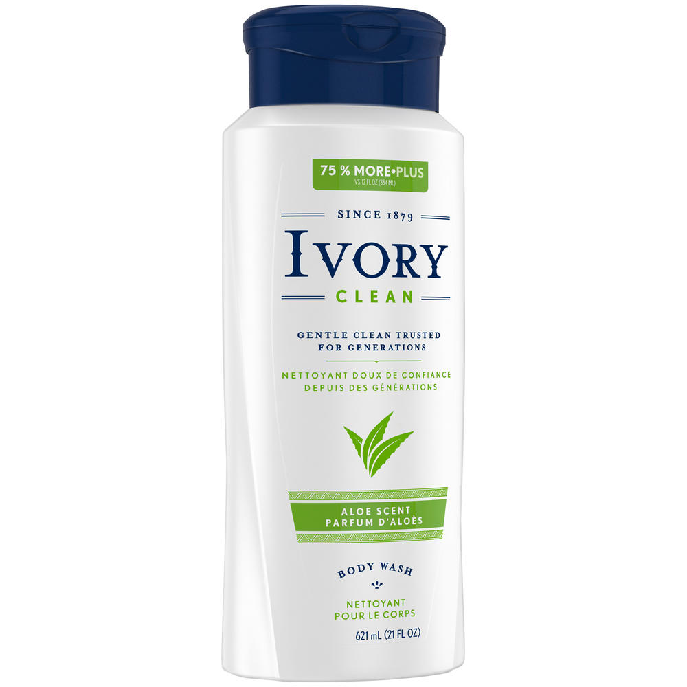 Ivory Clean Aloe Body Wash 21 oz