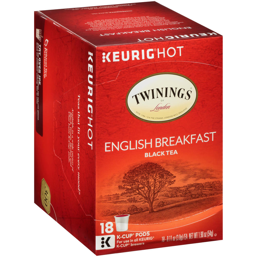 Twinings 109952 English Breakfast Tea 18 Count KCups