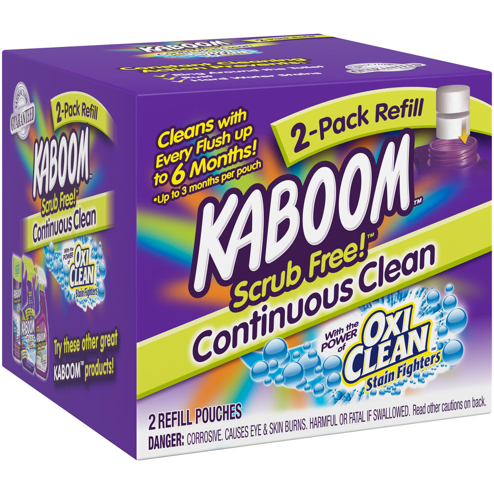 Kaboom Scrub Free! Refill, Twin Pack, 2 pouches
