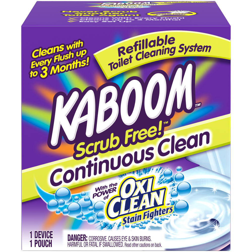 Kaboom Scrub Free! Continuous Toilet Cleaning System, Refillable, 2 tablets [1.38 oz (39 g)]