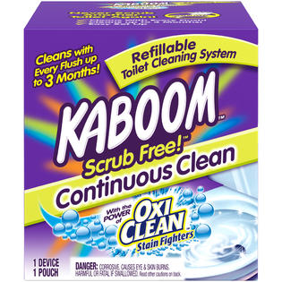 kaboom scrub free continuous toilet