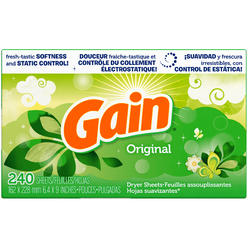 GAIN HiddenSupplies.com gain dryer sheets, original, 240 count (packaging may vary)