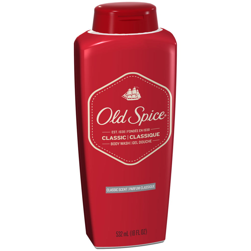Old Spice Body Wash, Classic Scent, 18 fl oz (532 ml)