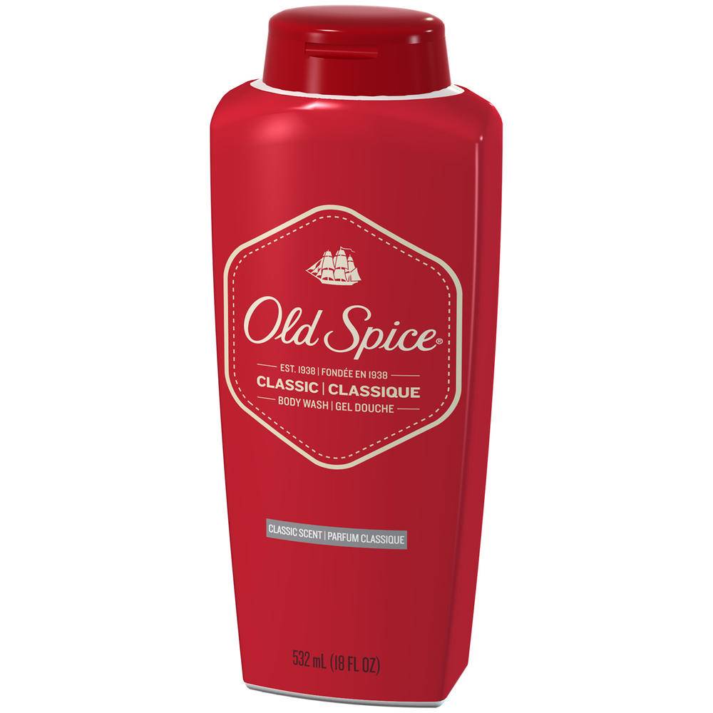 Old Spice Body Wash, Classic Scent, 18 fl oz (532 ml)