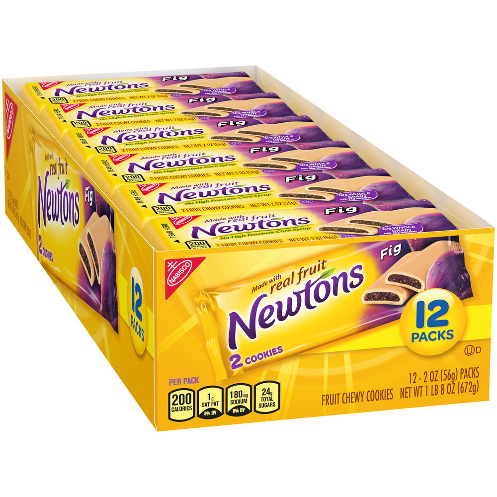 Nabisco Fig Newtons Fruit Chewy Cookies, 12 - 2 oz (57 g) packs [1 lb 8 oz (684 g)]
