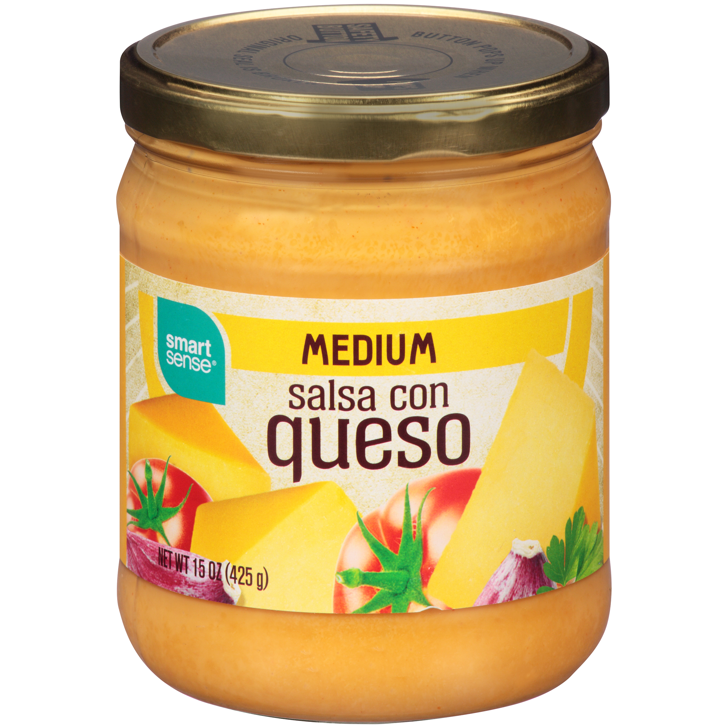 Smart Sense Medium Salsa Con Queso 15 OZ Jar Shop Your Way Online