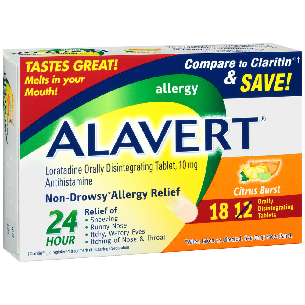 Alavert Allergy, Citrus Burst, Orally Disintegrating Tablets, 18 tablets