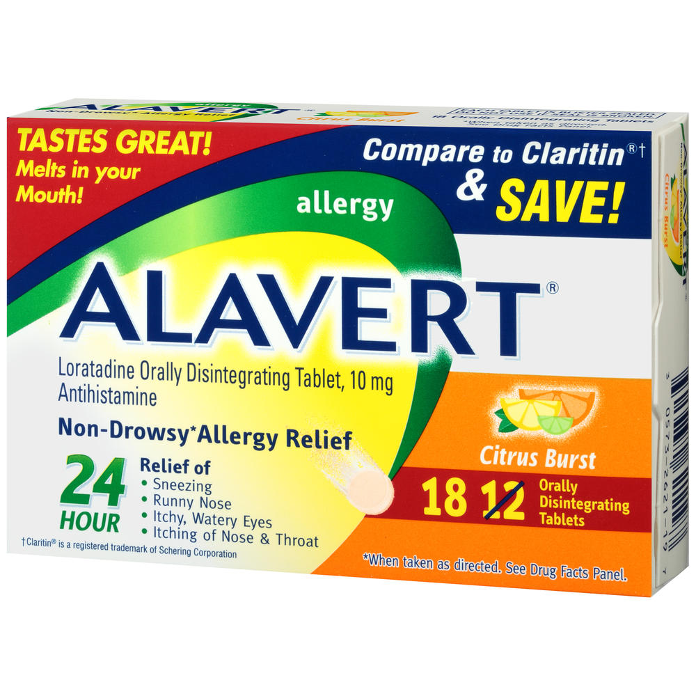 Alavert Allergy, Citrus Burst, Orally Disintegrating Tablets, 18 tablets
