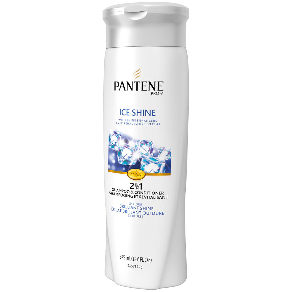 Pantene Ice Shine Shampoo & Conditioner, 2-in-1, 12.6 oz (375 ml)