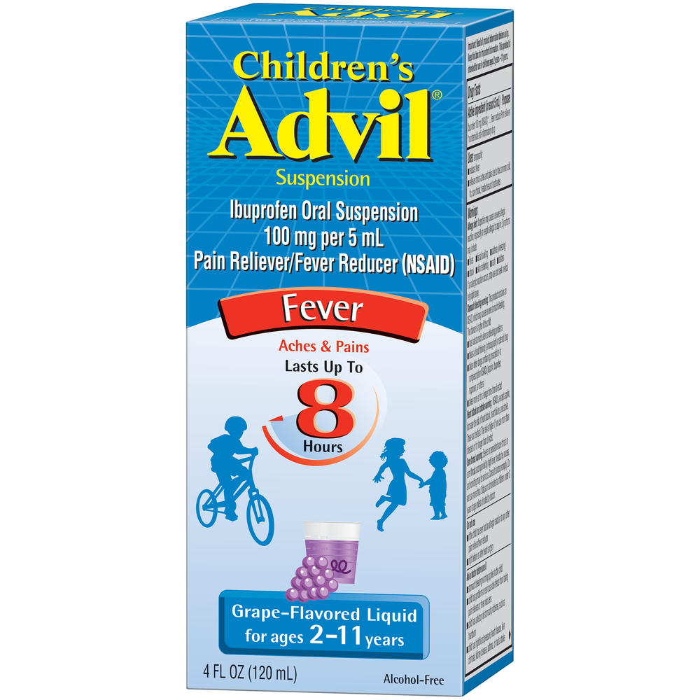 Children's Fever, Suspension, Grape-Flavored Liquid, 4 fl oz (120 ml)
