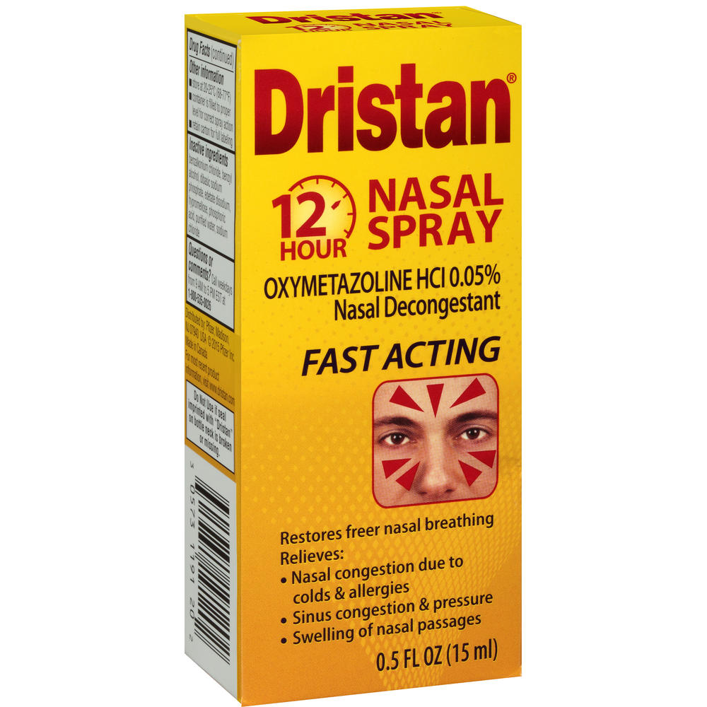 Dristan&#174; 12-Hour Decongestant Nasal Spray 0.5 fl. oz. Box