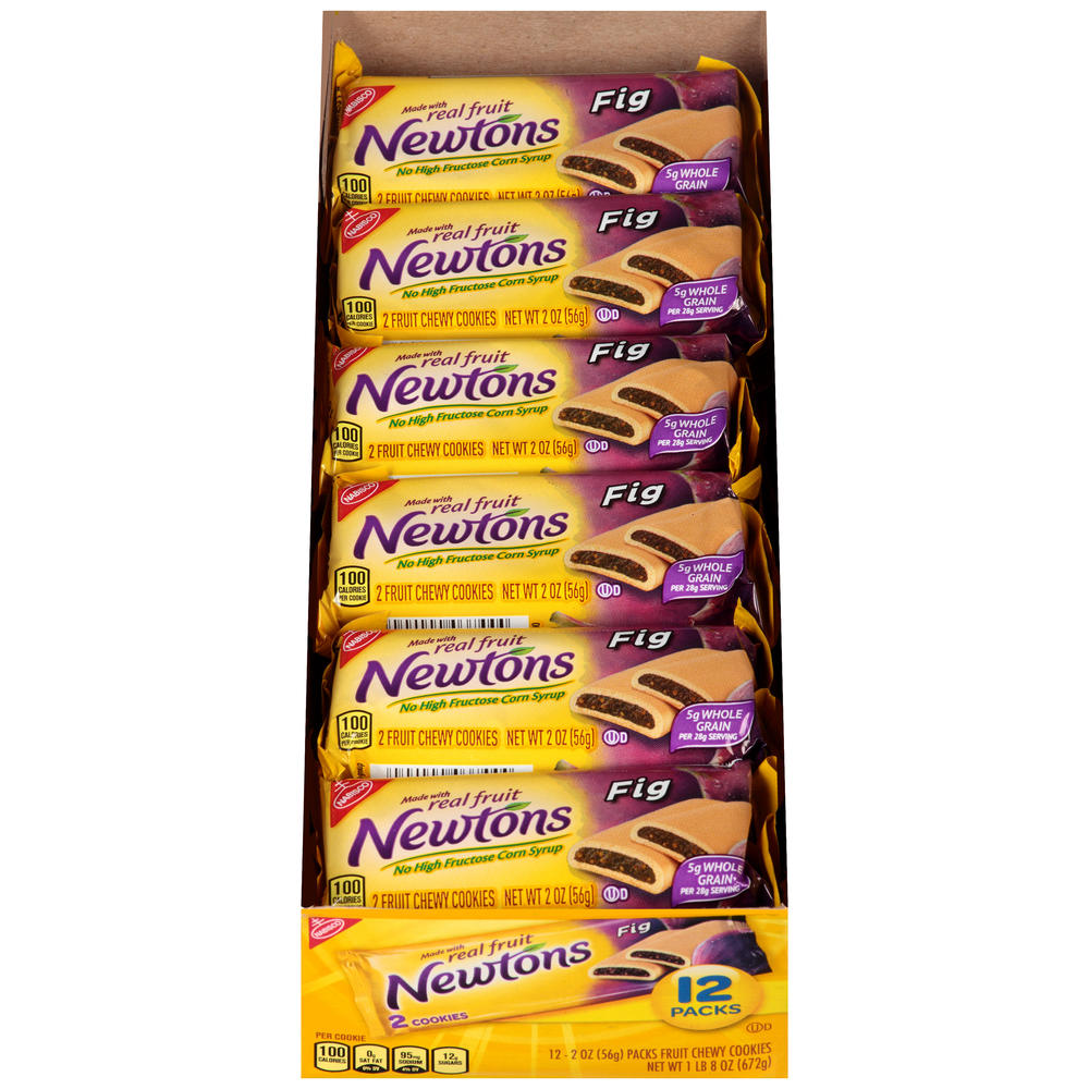 Nabisco Fig Newtons Fruit Chewy Cookies, 12 - 2 oz (57 g) packs [1 lb 8 oz (684 g)]