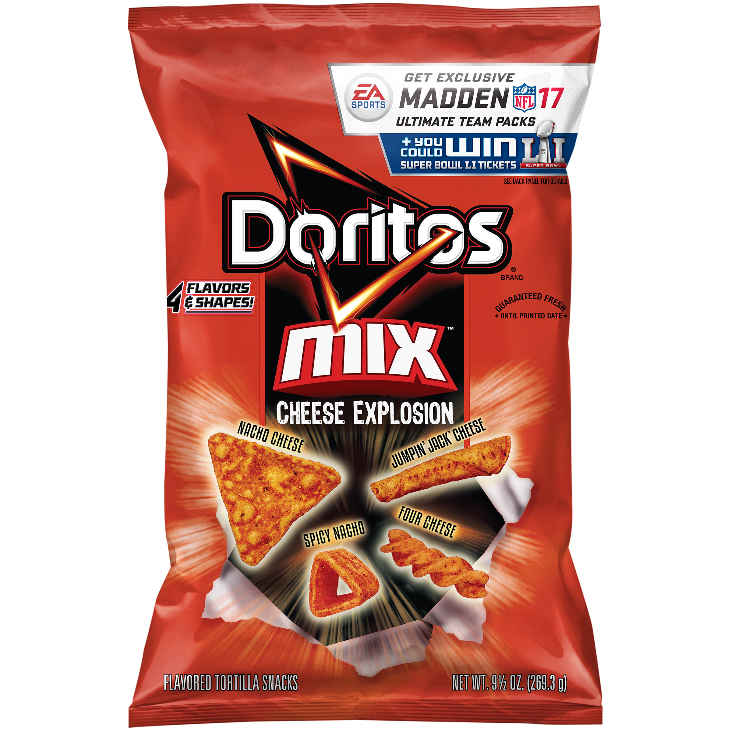 Doritos Mix Cheese Explosion Chips 9.5 oz product image