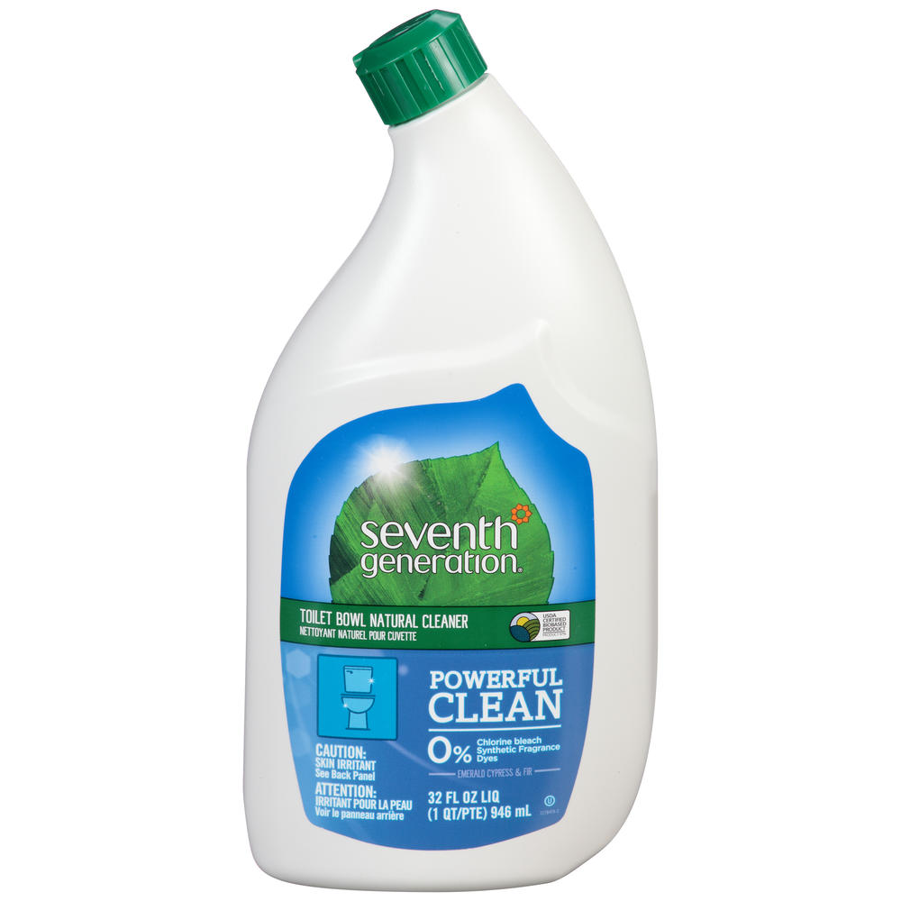 Seventh Generation Natural Toilet Bowl Cleaner, Emerald Cypress & Fir, 32 fl oz (1 qt) 946 ml