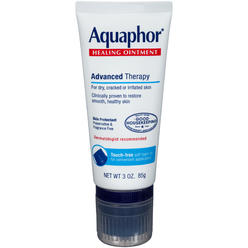 Aquaphor Healing Ointment With Touch-Free Applicator - For Dry, Chapped Skin - 3 oz. Tube