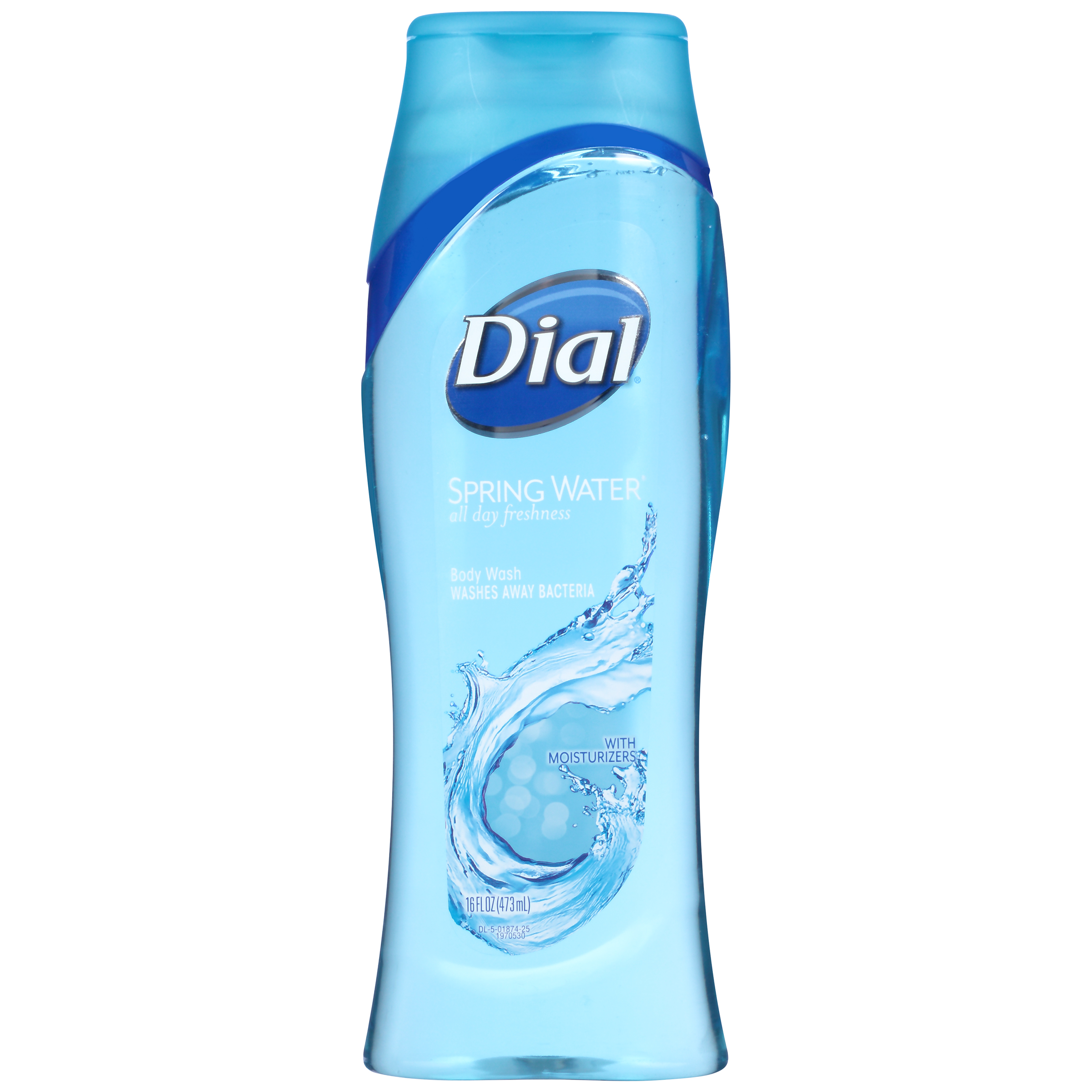 Dial All Day Freshness Body Wash, Antibacterial with Moisturizers, Spring Water, 18 fl oz (532 ml)