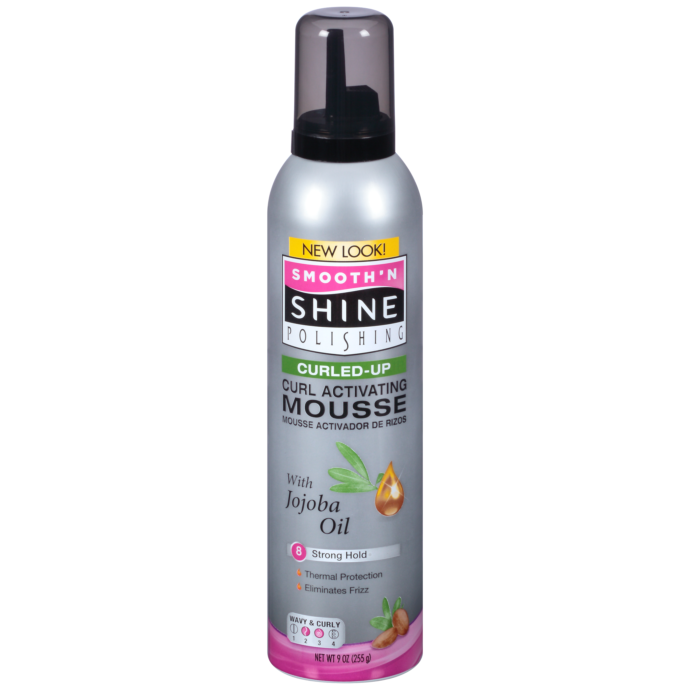 Smooth 'N Shine Polishing Mousse, Curling, Strong Hold 8, 9 oz (255 g)