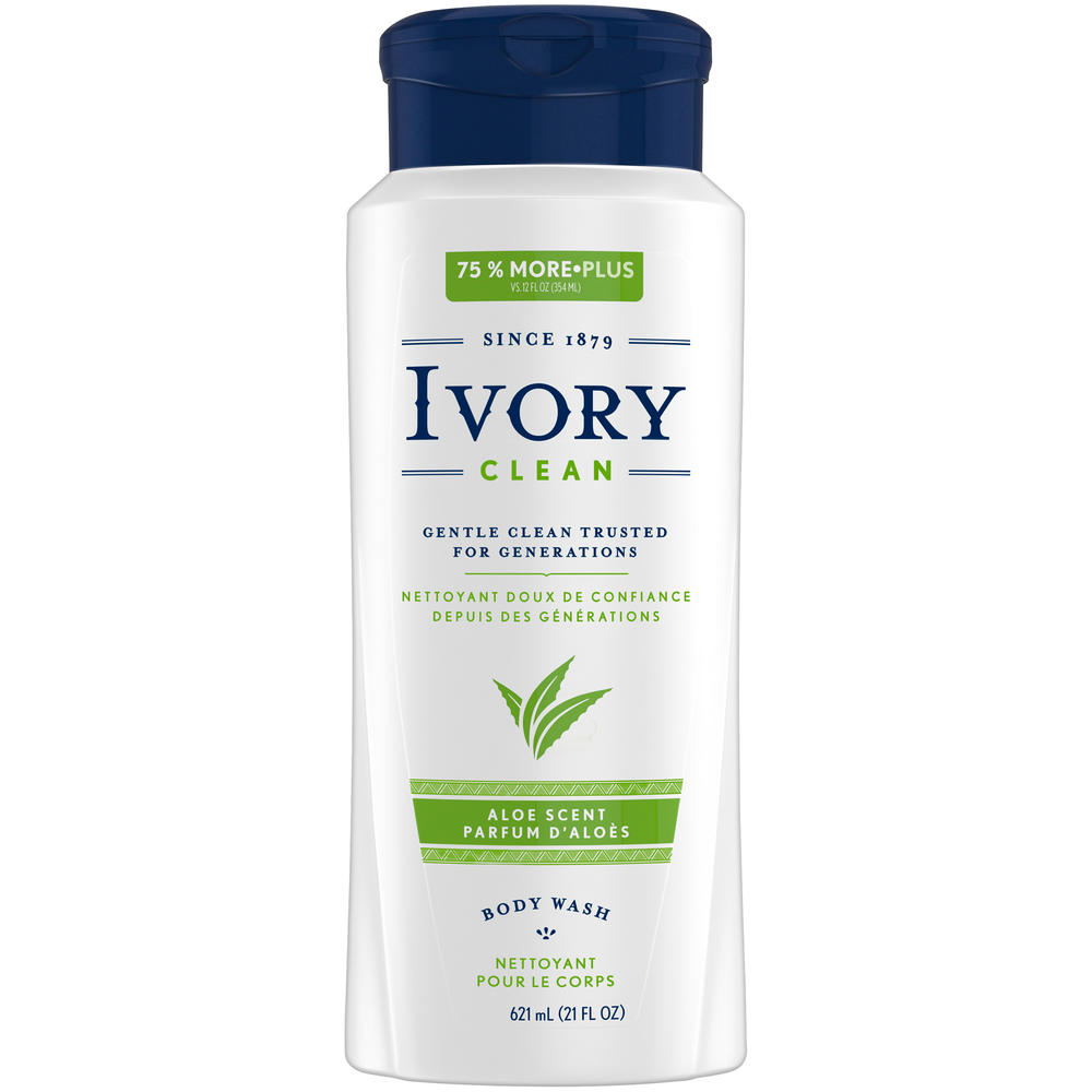 Ivory Clean Aloe Body Wash 21 oz