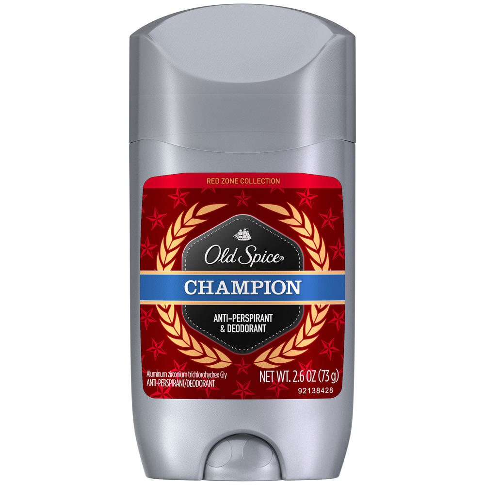 Old Spice Red Zone Invisible Solid Champion Anti-Perspirant & Deodorant 2.6 oz
