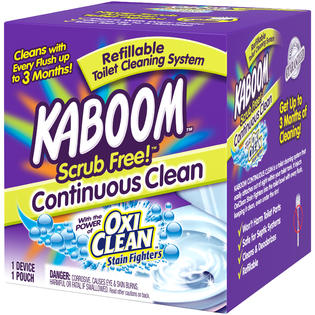 Kaboom Scrub Free Continuous Toilet Cleaning System Refillable 2 Tablets 1 38 Oz 39 G