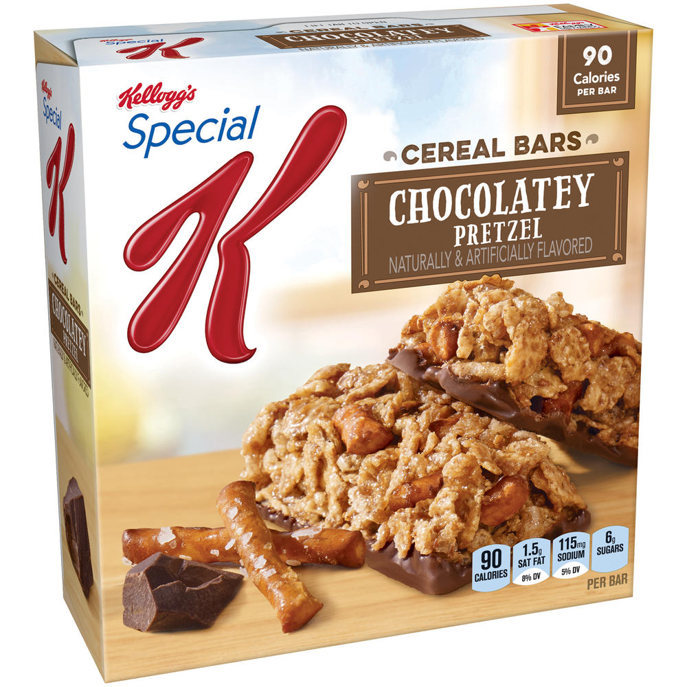 Kellogg's Special K Chocolatey Pretzel Cereal Bars, 6 - 0.77 oz bars [4.6 oz (132 g)]