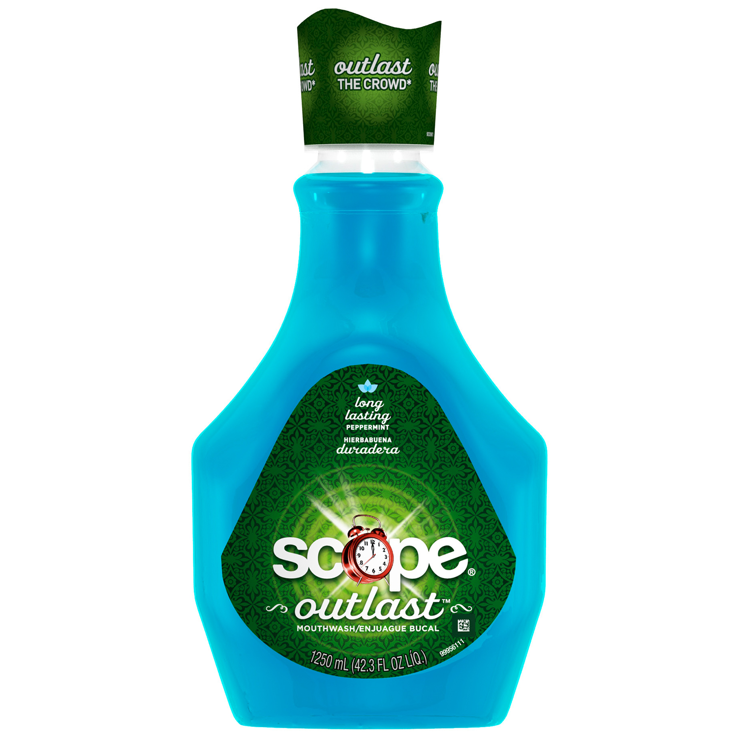 Scope Outlast Mouthwash, Long Lasting Peppermint, 42.3 fl oz (1250 ml)