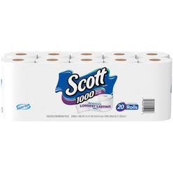Scott Kimberly-Clark Kimberly Clark KCC20032 1000 Sheets Bath Tissue - 1 Ply, White