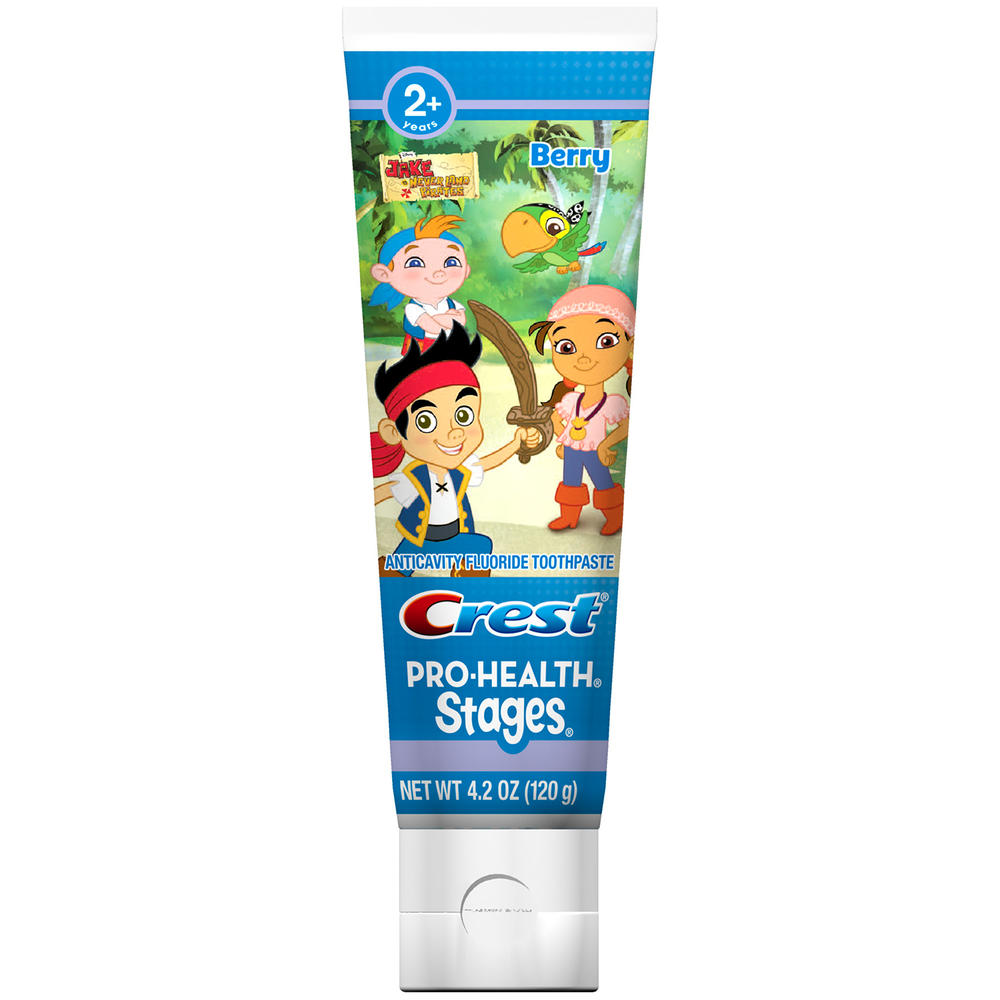 Crest Pro-Health Stages Jake And The Neverland Pirates Berry Flavor Toothpaste 4.2 oz