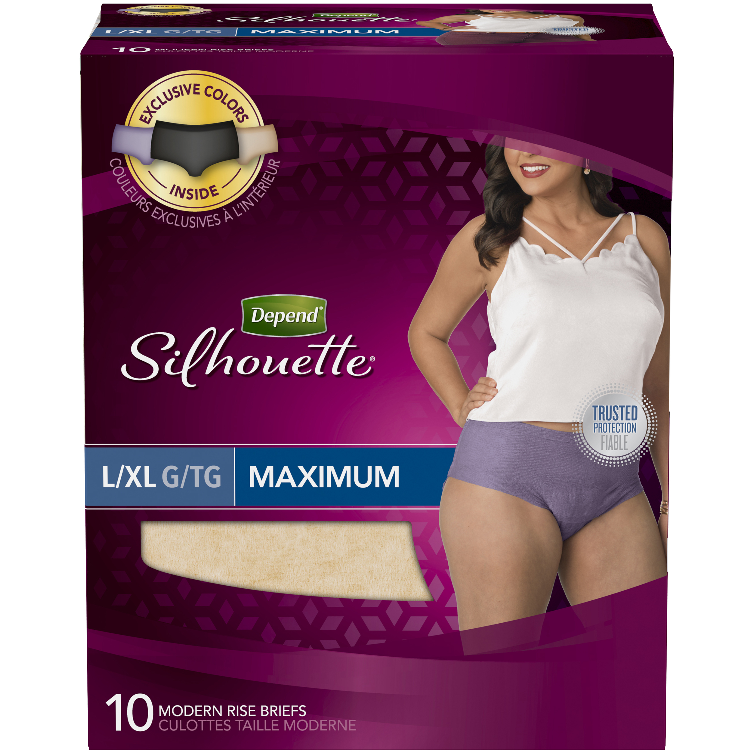 036000127775 upc depend silhouette briefs for women maximum