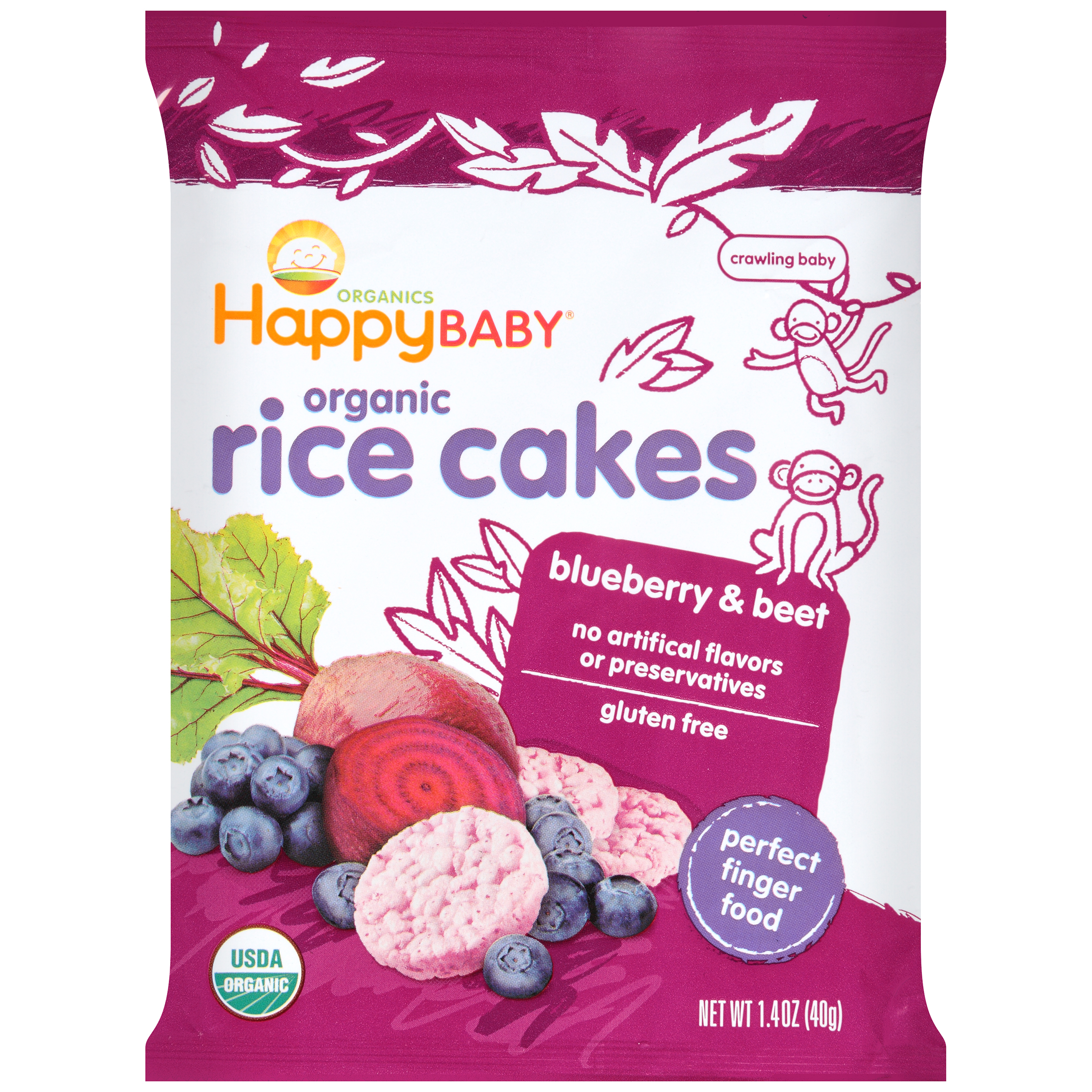 happy baby organic rice cakes