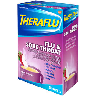 Theraflu Flu and Sore Throat With Great Apple Cinnamon ...