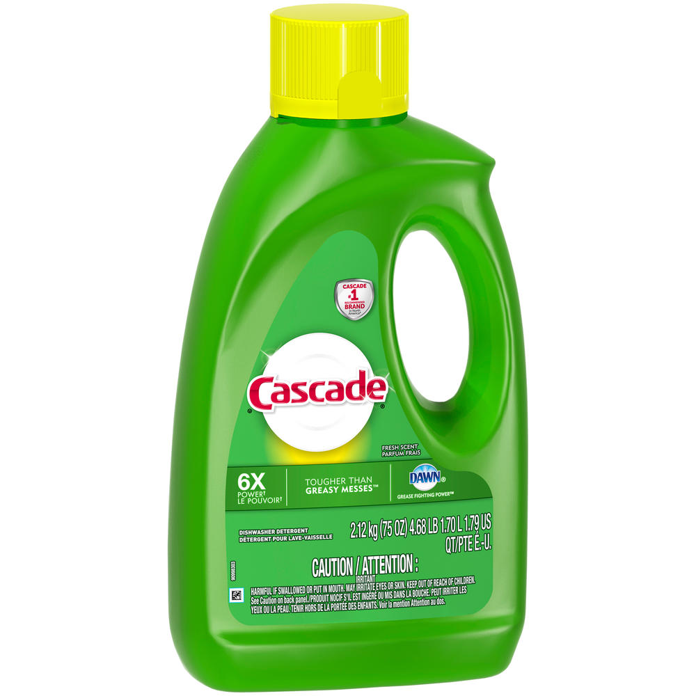 Cascade Dishwasher Detergent,, 75 oz (4.68 lb) 2.12 kg