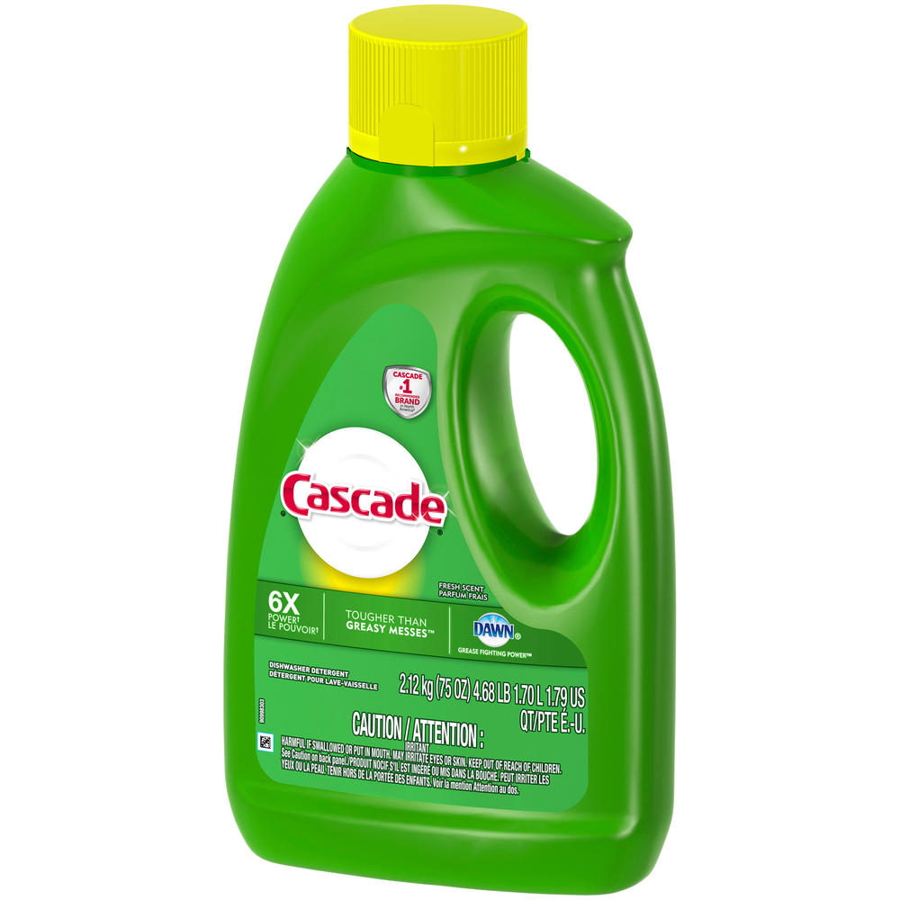 Cascade Dishwasher Detergent,, 75 oz (4.68 lb) 2.12 kg