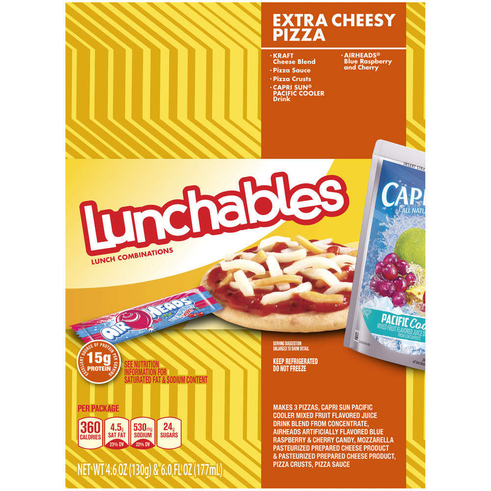 Lunchables Extra Cheesy & 6 fl oz Capri Sun Pacific Cooler Pizza
