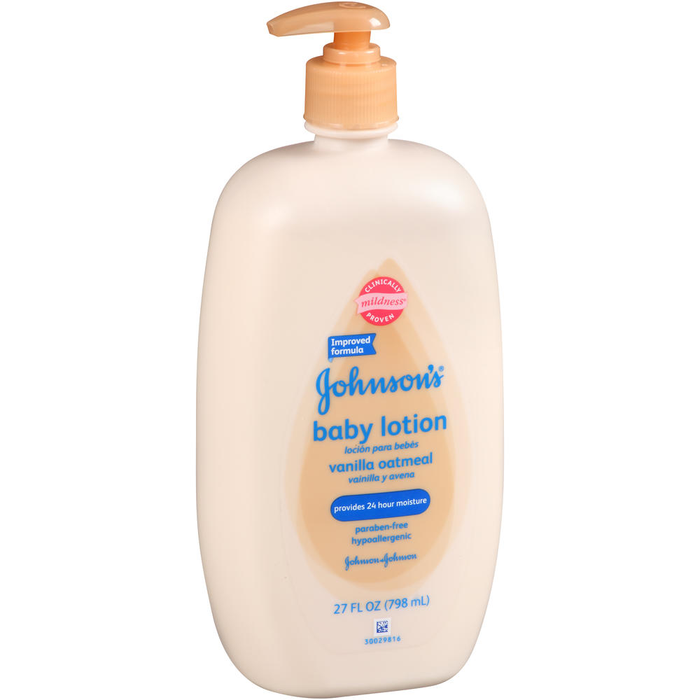 Johnson's Baby Lotion, Vanilla Oatmeal, 27 fl oz (798 ml)