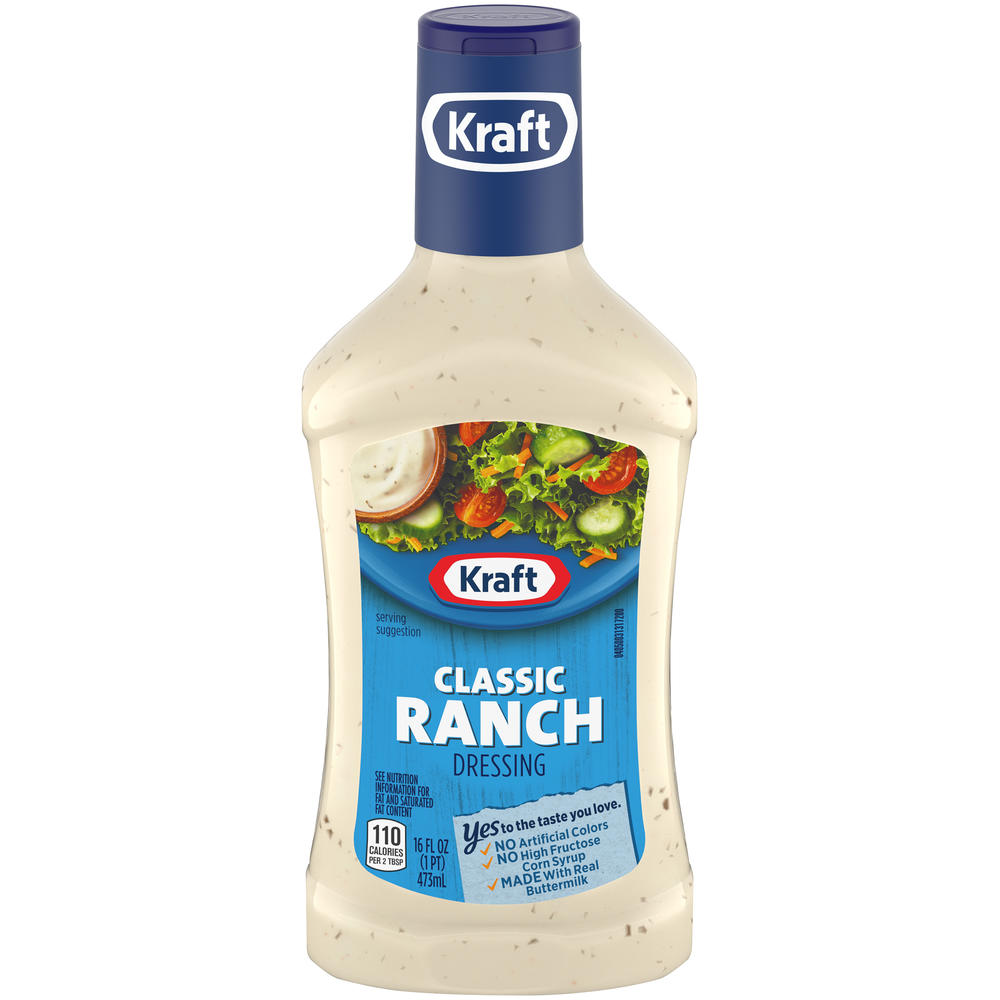 Kraft Dressing & Dip, Ranch, 16 fl oz (1 pt) 473 ml