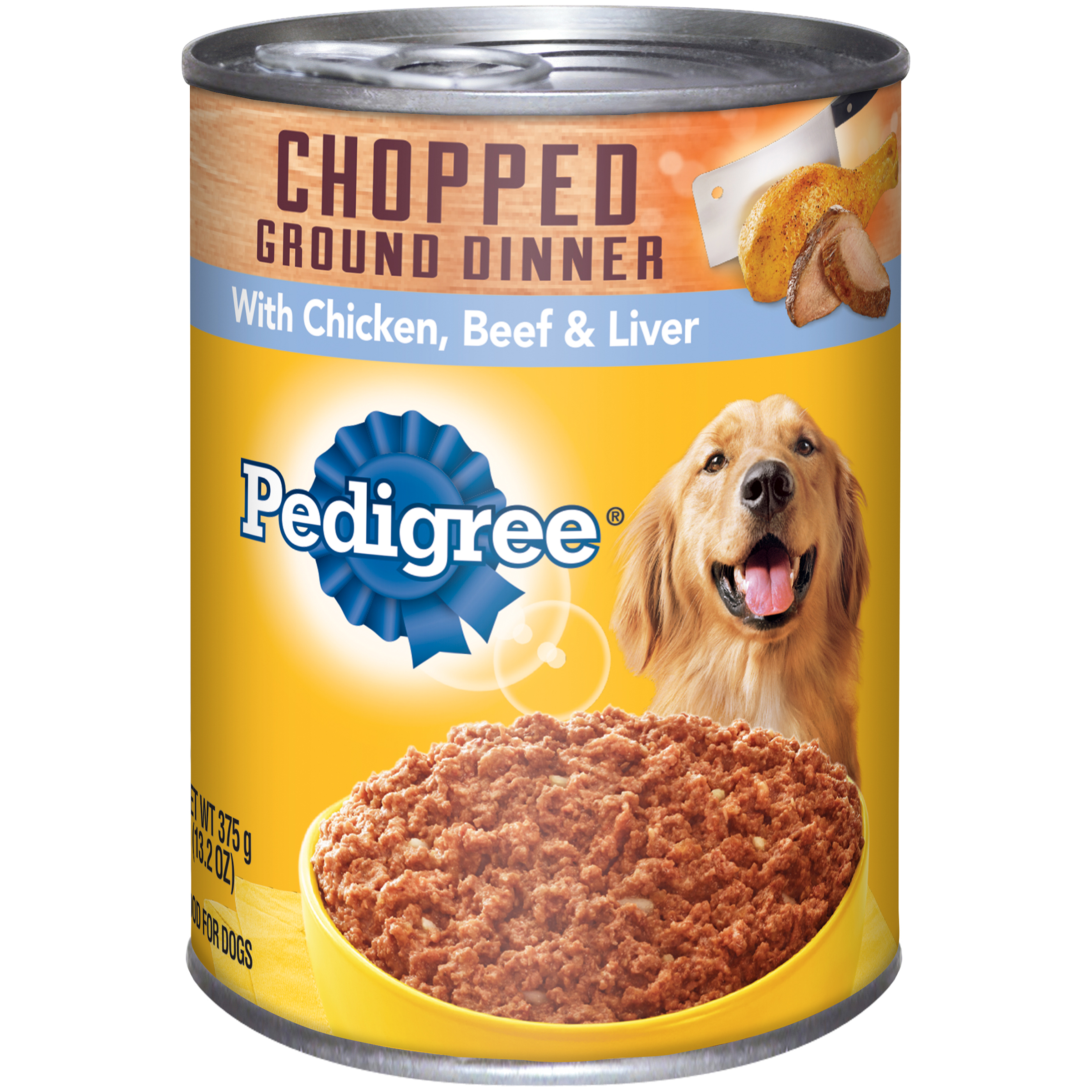 Pedigree Food for Adult Dogs, with Real Chicken and Beef, 13.2 oz (375 g)
